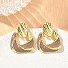 Brass Enamel Dangle Stud Earrings for Women KK-CBA760A-12G-02-1