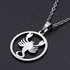 Non-Tarnish 201 Stainless Steel Pendants Necklaces LS-NJEW-S105-JN626-8-1