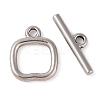 Non-Tarnish 304 Stainless Steel Toggle Clasps STAS-Q324-18P-1
