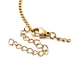 Ion Plating(IP) 304 Stainless Steel Curb Chain Necklace STAS-C079-19G-3