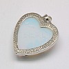 Heart Opalite Pendants X-GP356-5-4