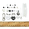 DIY Alloy & Glass & Acrylic Mobile Phone Strap Making Kits DIY-FS0006-65-5