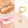 12Pcs 2 Colors Brass Micro Pave Cubic Zirconia Charms KK-FH0007-76-6