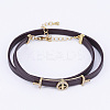 PU Leather Cord Choker Necklaces NJEW-H477-41G-1