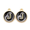 Golden Plated Alloy Charms LS-ENAM-S118-02J-1