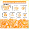 100G Resin Charms and Beads DIY Jewelry Making Findings Kit OHAR-SC0003-01B-2