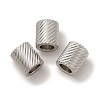 Non-Tarnish 201 Stainless Steel European Beads STAS-M089-01P-3