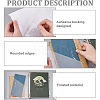 BENECREAT 8Pcs 2 Styles Transparent PVC Plastic Self-Adhesive Bags ABAG-BC0001-36-4