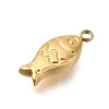 PVD Vacuum Plating 201 Stainless Steel Pendants STAS-C111-22G-2
