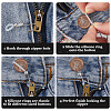 20Pcs 2 Colors Iron Zipper Holder Upper FIND-CP0002-85-6