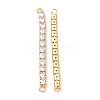 Brass Clear Round Cubic Zirconia Links Connectors ZIRC-G170-23B-G-2