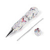 Fishtail Resin & Polymer Clay Pave Rhinestone Ball-Point Pen AJEW-T013-05M-4