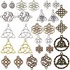 56Pcs 14 Style Tibetan Style Alloy Links connectors FIND-SC0002-14-1