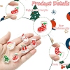 24Pcs 6 Styles Christmas Decorations Theme Opaque Acrylic Bead OACR-YW0004-09-5