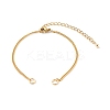 304 Stainless Steel Curb Chain Bracelet Makings AJEW-JB00995-1