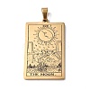 201 Stainless Steel Pendant STAS-B033-01G-18-1