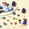 110Pcs 10 Styles Handmade Millefiori Glass Beads LK-SC0001-01-3