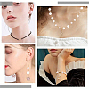 100Pcs 2 Styles AB Color Plated Natural Freshwater Shell Connector Charms PALLOY-YW00119-6
