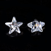 Cubic Zirconia Pointed Back Cabochons ZIRC-S059-10x10mm-001-1