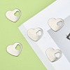 304 Stainless Steel Stamping Blank Tag Heart Charms Pendants STAS-M004-04-6