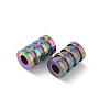 Ion Plating(IP) 304 Stainless Steel Tube Beads STAS-WH0055-03RC-2