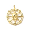 Rack Plating Brass with Cubic Zirconia Pendants KK-Z086-57G-1