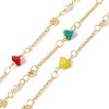 Handmade Eco-friendly Brass Flat Round & Bar Link Chain CHC-E025-16G-1
