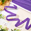 Polyester Braided Lace Trim OCOR-WH0074-92E-4