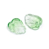 Two-Tone Transparent Glass Charms GLAA-H016-15I-2