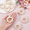 Wooden Beaded Napkin Rings AJEW-FH00005-3