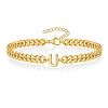 Letter 304 Stainless Steel Link Bracelets FS-WG7830E-20-1