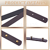 8 Bags 4 Colors PU Leather Bag Handles FIND-CL0001-50B-6