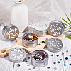 40Pcs 5 Style Aluminium Hollow Candle Canister Lids AJEW-BC0003-62-4
