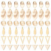 48Pcs 6 Style Brass Pendants KK-BBC0003-26-1