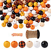 120Pcs 6 Style Natural Wood Beads WOOD-YS0001-02-9