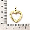 Rack Plating Brass Micro Pave Cubic Zirconia Pendants KK-L226-001G-11-3