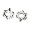 Hollow 201 Stainless Steel Pendants STAS-F337-10B-P-2
