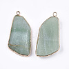Natural Green Aventurine Pendants G-T112-20C-2
