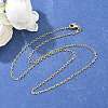 Brass Cable Chains Necklace for Women NJEW-P265-04G-4
