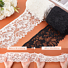 10Yards 2 Colors Stretch Nylon Flower Embroidery Lace Ribbon OCOR-PH0005-87-3