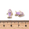 Brass Enamel Beads KK-A277-01G-01-3
