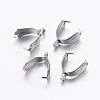 100Pcs 304 Stainless Steel Pinch Bails STAS-ZF0001-41-1