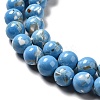 Synthetic Turquoise and Sea Shell Assembled Beads Strands G-D482-01B-04-4