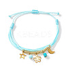 Adjustable 304 Stainless Steel Charm Bracelets OX3951-2-1
