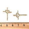 Brass Micro Pave Cubic Zirconia Pendants KK-R229-09G-3