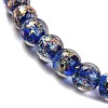 Handmade Dichroic Foil Glass Beads Strands DICH-U001-02D-3