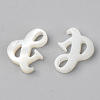 Natural White Shell Mother of Pearl Shell Beads SSHEL-R048-003-2