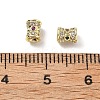 Brass Micro Pave Cubic Zirconia Beads KK-Z114-18G-3