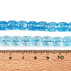 Transparent Crackle Glass Beads Strands GLAA-Q108-04A-03-4