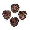 Natural Walnut Wood Pendants WOOD-N011-004-1